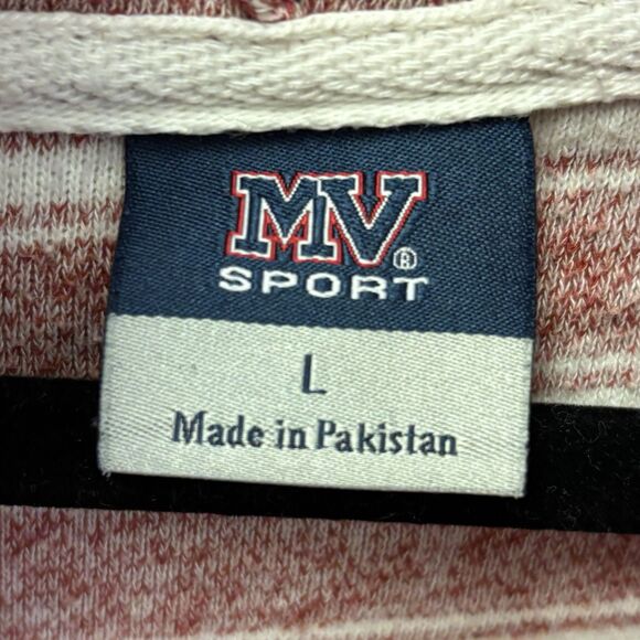 MV SPORTS Hoodie Mauve And White Streak Morro Bay Graphic - Picture 6 of 7